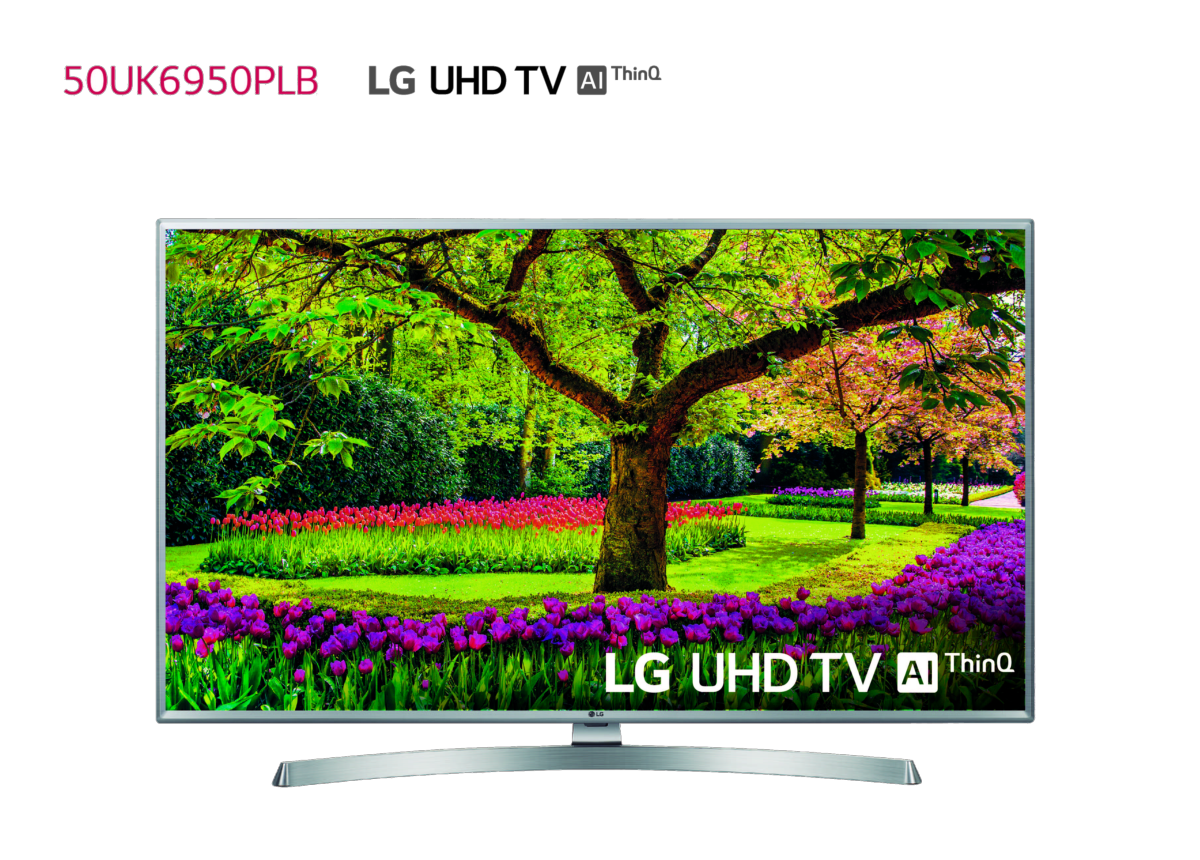 TV LED 50" - LG 50UK6950PLB, UHD 4K 3xHDR, AI Smart TV ThinQ webOS 4.0, Sonido DTS-X