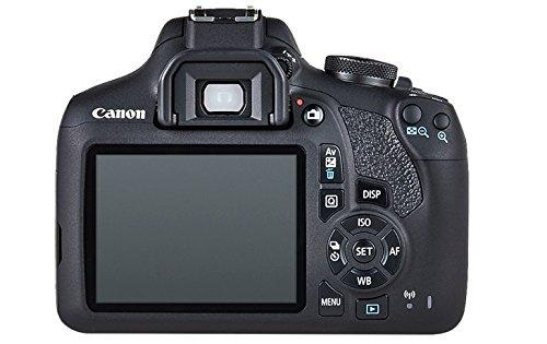 Cámara réflex - Canon KIT EOS 2000D + Objetivo 18-55 IS II + SD 16Gb + Funda, 24.1 MP, Video Full HD, Wifi
