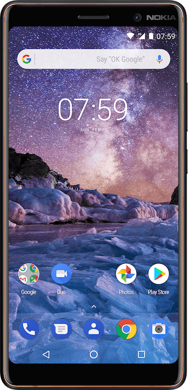 Móvil - Nokia 7 Plus, Negro y cobre, 64 GB, 4 GB RAM, 6", Snapdragon 660, 3800 mAh, Android