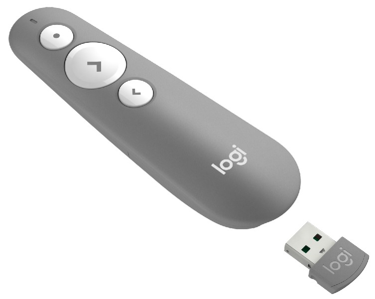 Presentador láser - Logitech R500 Laser Presentation Remote, Gris