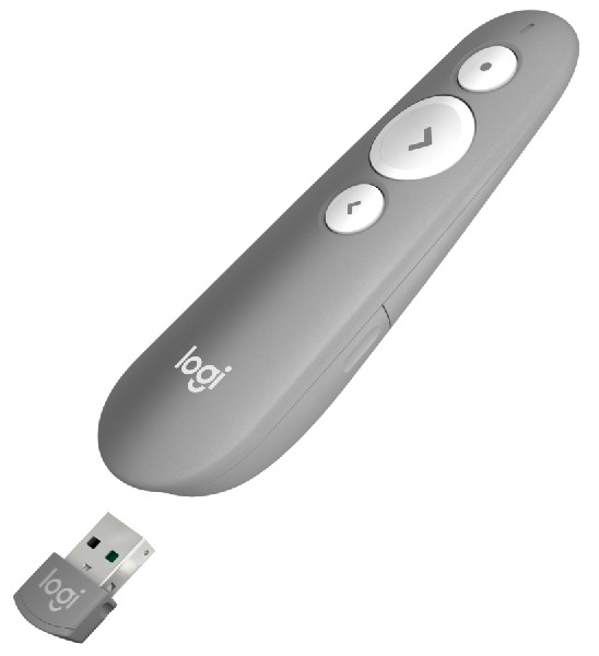 Presentador láser - Logitech R500 Laser Presentation Remote, Gris