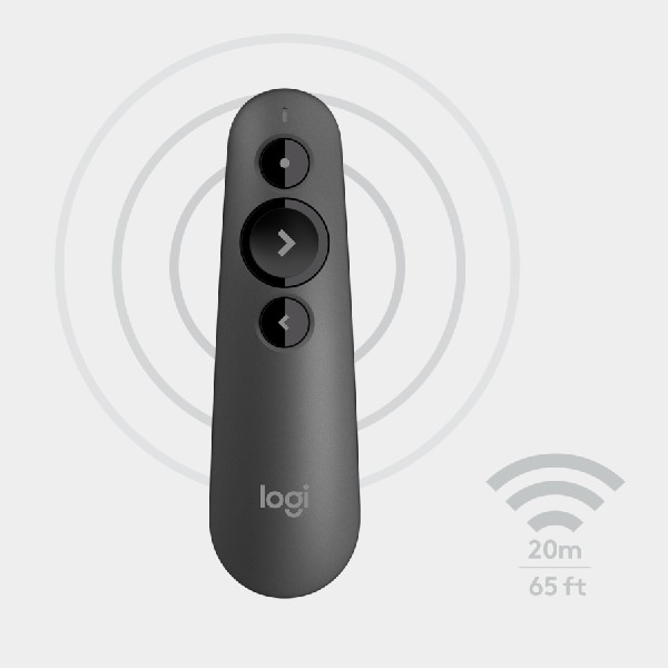 Presentador láser - Logitech R500 Laser Presentation Remote, Gris