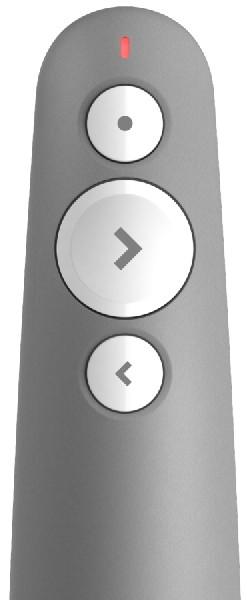 Presentador láser - Logitech R500 Laser Presentation Remote, Gris