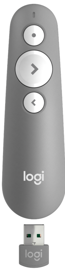 Presentador láser - Logitech R500 Laser Presentation Remote, Gris