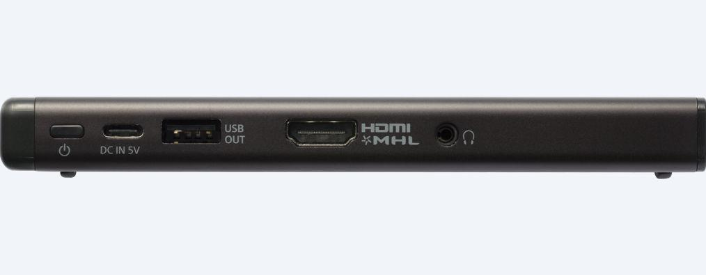Mini Proyector - Sony MP-CD1, Portátil, 105 lúmens, HDMI, Negro