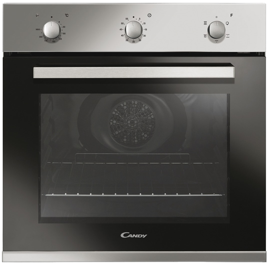 Horno - Candy FCP502X, 65l, Multifunción, Limpieza Aquactiva, 60cm, Puerta doble cristal desmontable, Inox