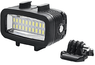 Accesorio cámara deportiva - SK8 Reef, 20 LEDs, Foco, 6 W, 1900 mAh, Para cámaras SK8, Negro