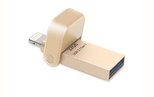 USB - ADATA AI920 32 GB, 3.0 (3.1 Gen 1), Tipo A, Oro