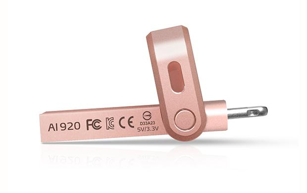 USB - ADATA AI920, 64 GB, 3.0 (3.1 Gen 1), Tipo A, Oro