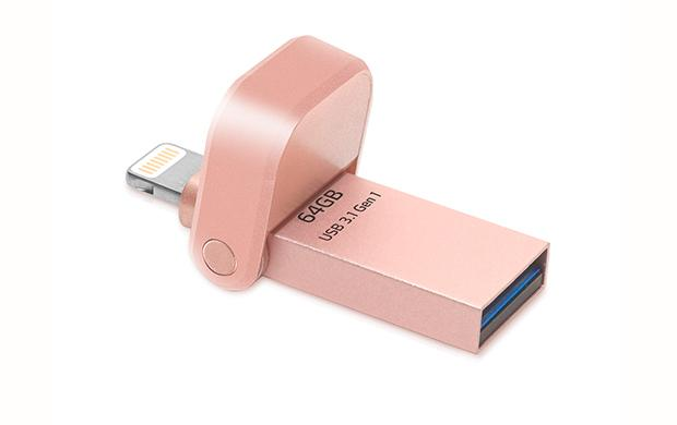 USB - ADATA AI920, 64 GB, 3.0 (3.1 Gen 1), Tipo A, Oro