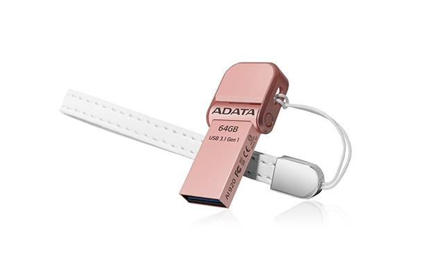 USB - ADATA AI920, 64 GB, 3.0 (3.1 Gen 1), Tipo A, Oro