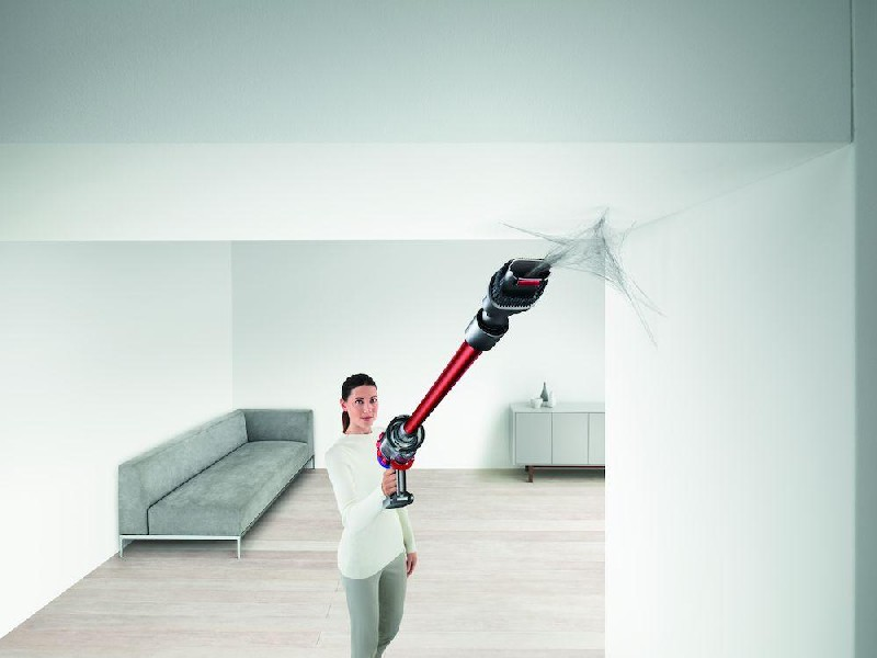 Aspirador escoba - Dyson Cyclone V10 Motorhead, 0,55 L, 151 W, Rojo