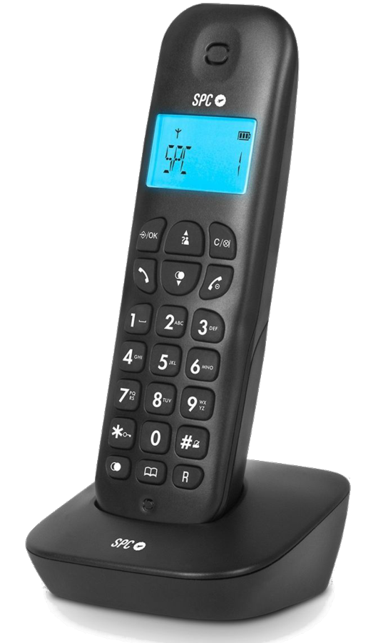 7300n Spc Telecom air telefono dect new negro agenda 20 identificador llamadas con 7300 single black 50 nombres rellamada inalambrico pantalla retroiluminada gap color ntetin0092 1 rj11