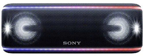 Altavoz inalámbrico - Sony SRS-XB41B.EU8, Bluetooth, NFC, Resistente al agua, Iluminación, Extra