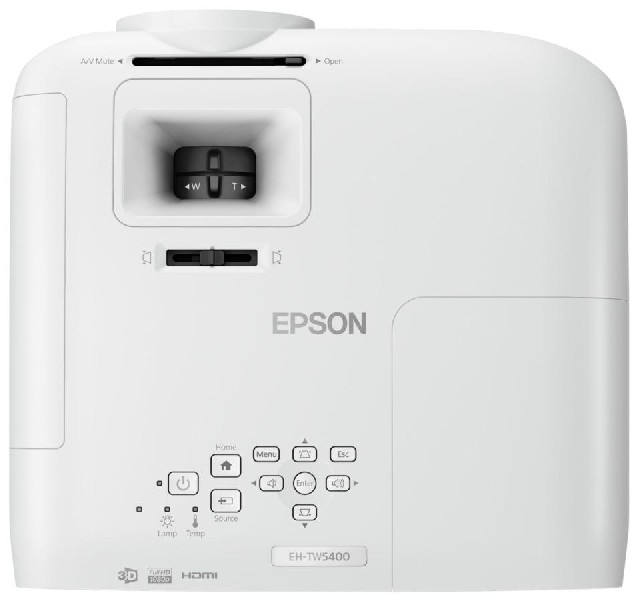 Proyector - Epson EH-TW5400, Full HD, 2500 Lúmenes, Hasta 300 pulgadas, Blanco