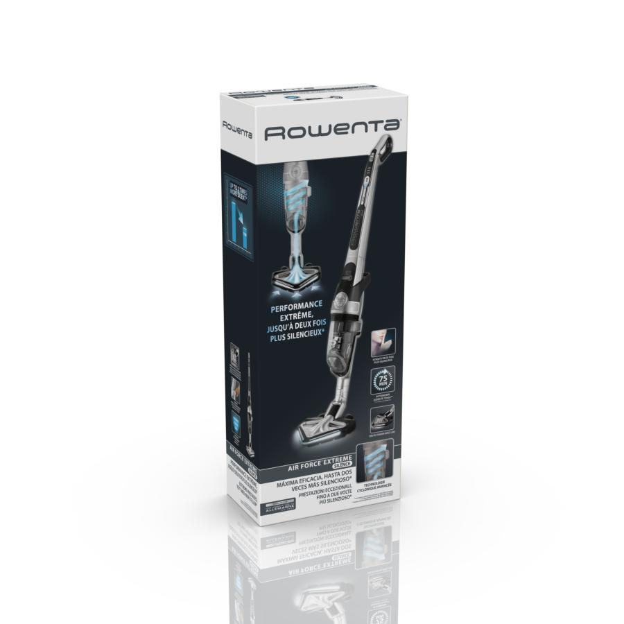 Aspirador escoba - Rowenta RH8996 Air Force Extreme Silence, 32.4 V, 0.5 L, Sin bolsa