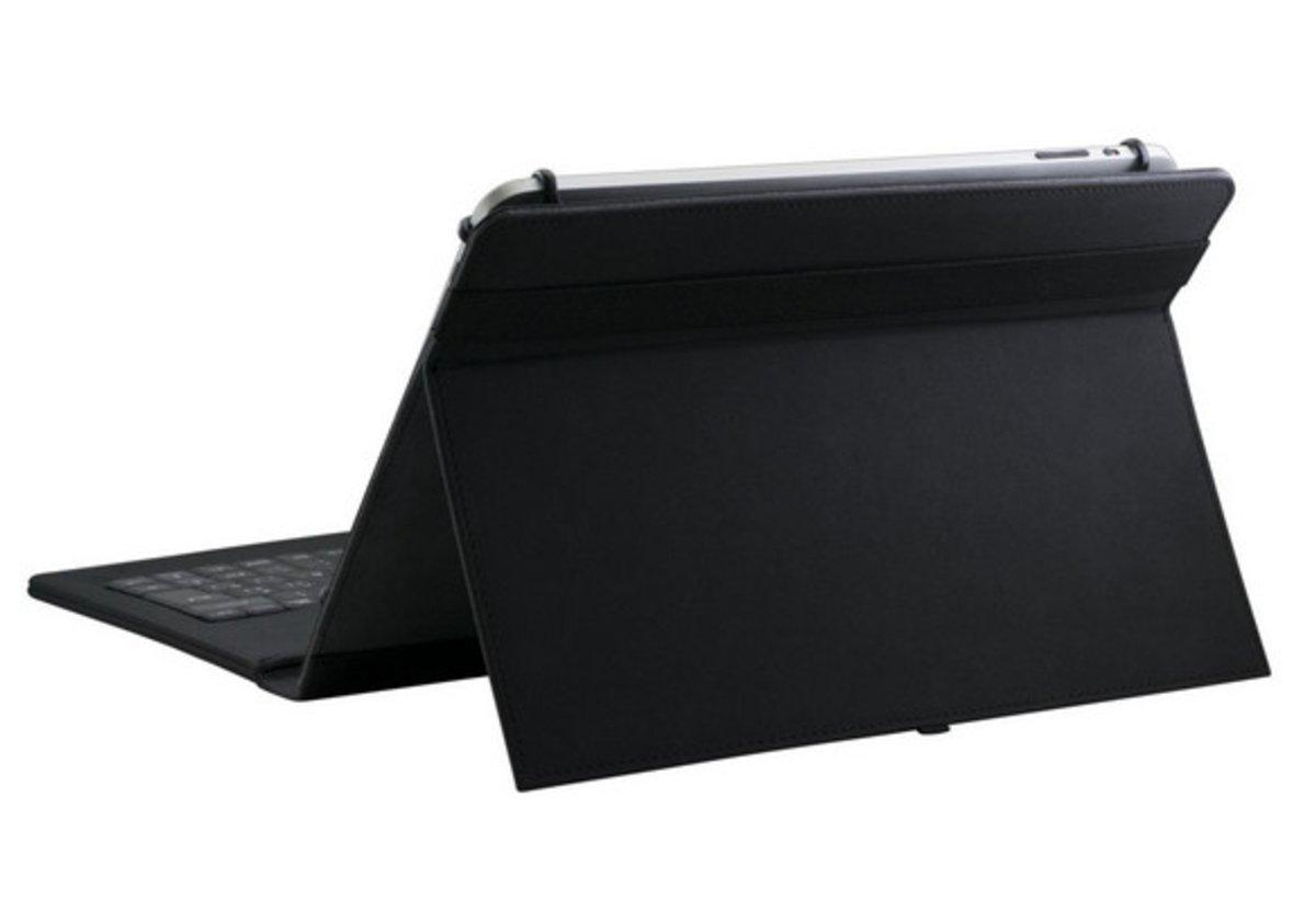 Funda con teclado para tablet de 7-8 pulgadas - E-vitta KeyTab USB, negra, interior aterciopelado