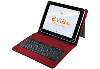 Guante Periodo perioperatorio Conflicto Funda universal con teclado para tablet de 9.7 a 10.1 pulgadas | E-vitta,  KeyTab USB, color rojo