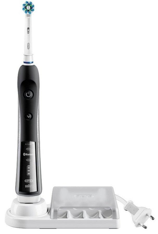 Cepillo Eléctrico - Oral B PRO 7000 BLACK CROSS ACTION Cepillado 3D, Sensor de presión con luz,