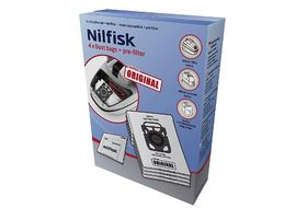 Aspirador con bolsa  Nilfisk Select Allergy EU, 650 W, 3 l, Filtro HEPA 14  Antialérgico, Blanco