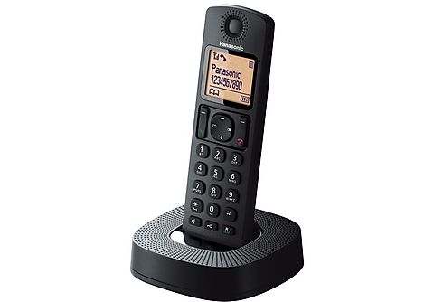 Teléfono  Panasonic KX-TGC312SPB Duo, Inalámbrico, 50 contactos, Pantalla  LCD, Bloqueo de llamadas, Negro