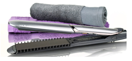 Plancha de pelo - Babyliss ST389E Revestimiento Diamond Ceramic, 6 temperaturas, Wet & Dry