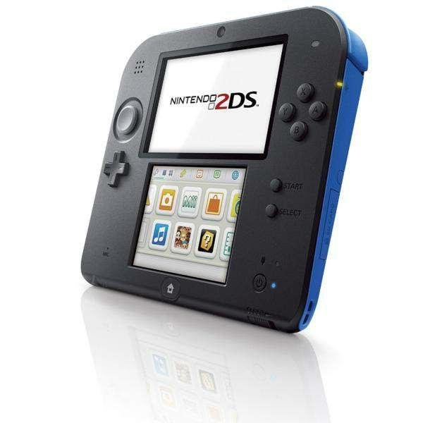 Consola - Nintendo 2DS, Azul + Juego New Super Mario Bros. 2 (Preinstalado)