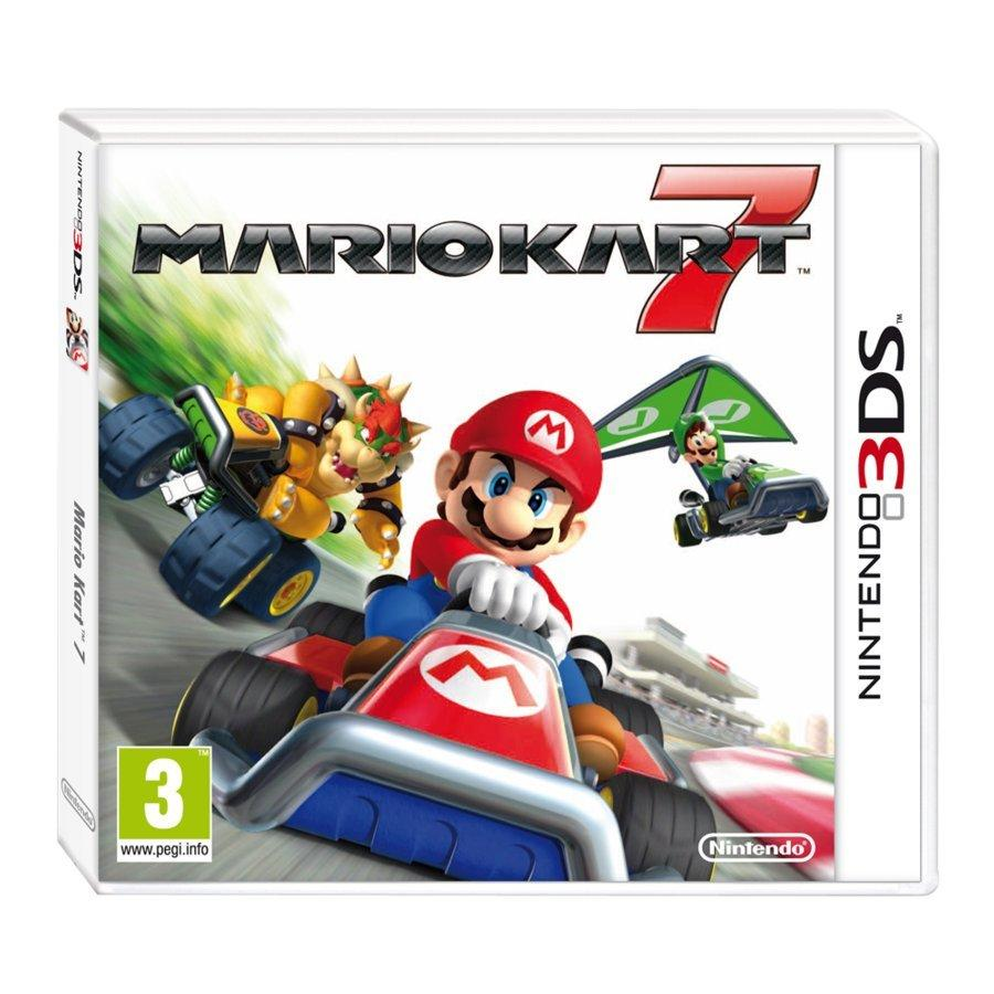 Consola - Nintendo 2DS, Azul y Negra + Juego Mario Kart 7 (Preinstalado)