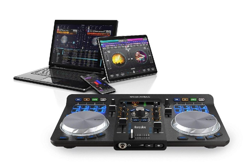 Controladora DJ - Hercules Universal DJ, Bluetooth, Android, IOS, Pc y Mac