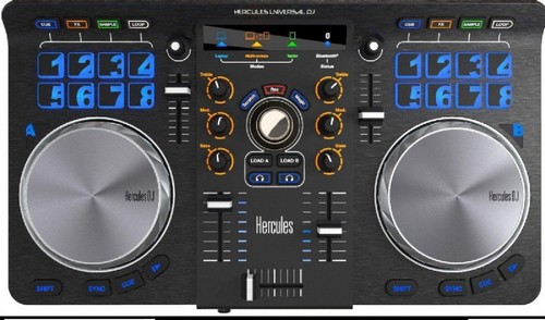 Controladora DJ - Hercules Universal DJ, Bluetooth, Android, IOS, Pc y Mac