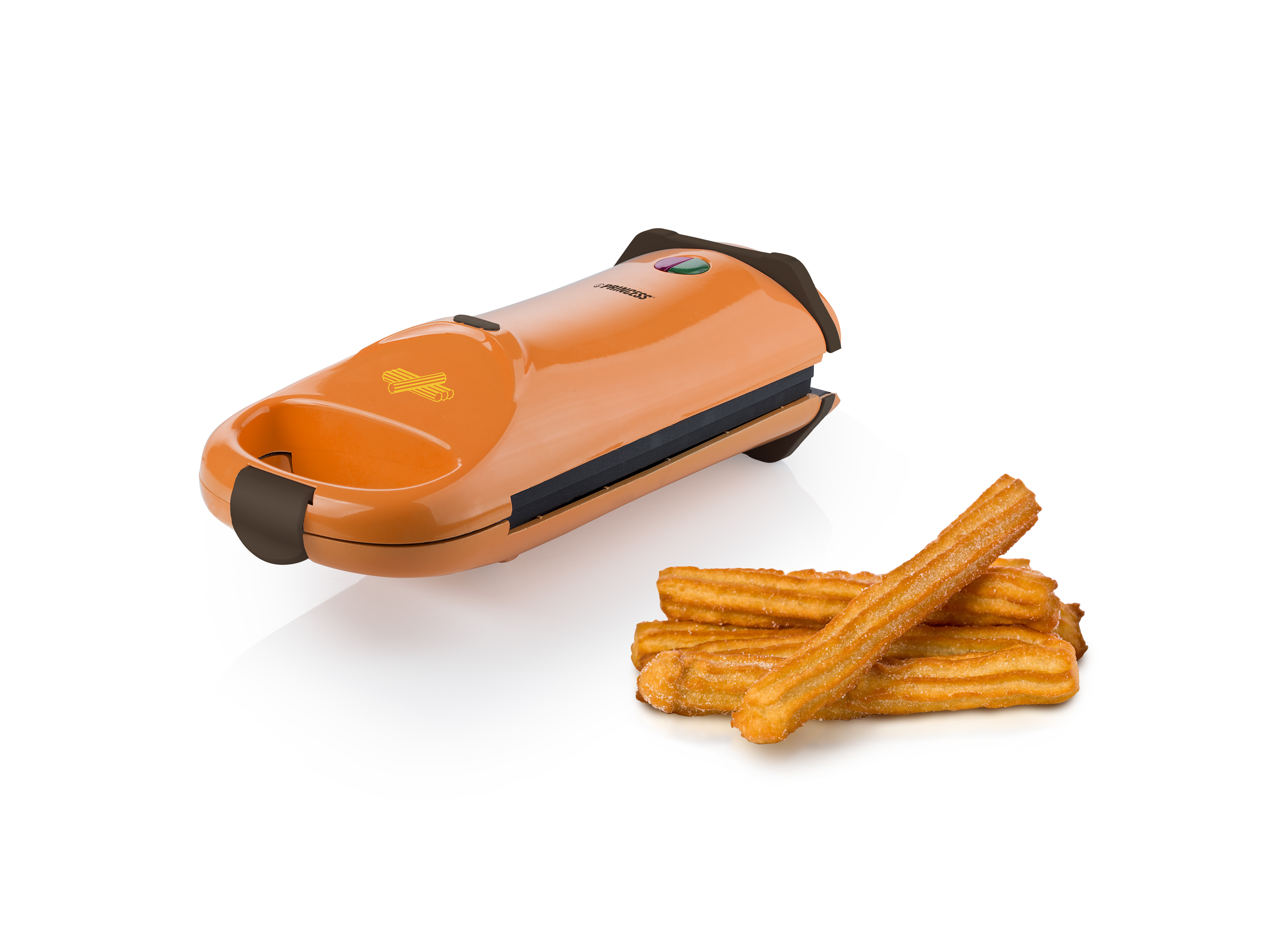 Churrera - Princess 132401, Para 4 churros, Función volteo, Naranja