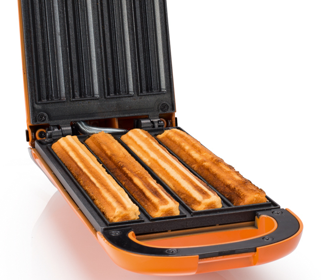 Churrera - Princess 132401, Para 4 churros, Función volteo, Naranja