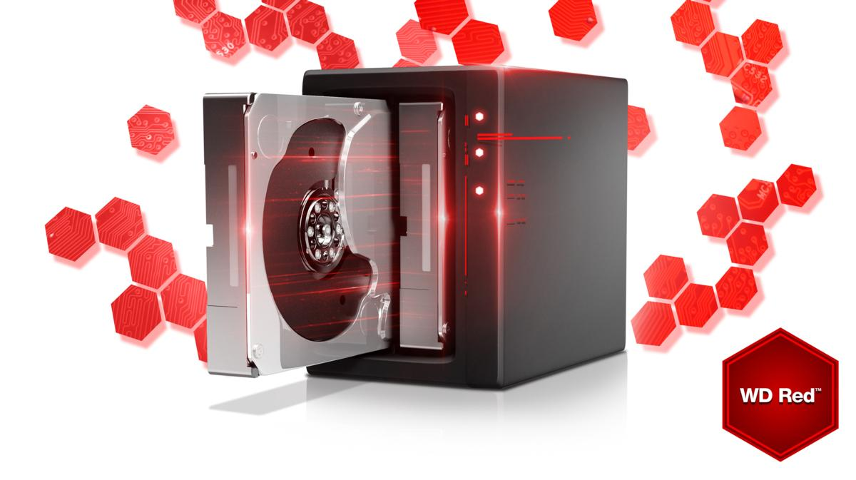Disco duro 1 TB - Western Digital WD Red NAS Plus Hard Drive, 3.5", SATA III, 64 MB, Interno, 5400 rpm, Rojo