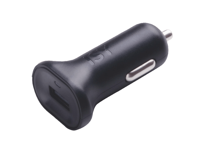 Cargador de coche - ISY ICC 4000, Mechero, Universal, Negro