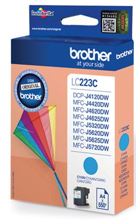 Cartucho de tinta - BROTHER LC 223 CBP CYANDCPYMFCJ4