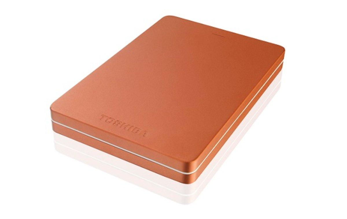 Disco duro 2TB - Toshiba Canvio Alu rojo metalizado de 2.5 pulgadas