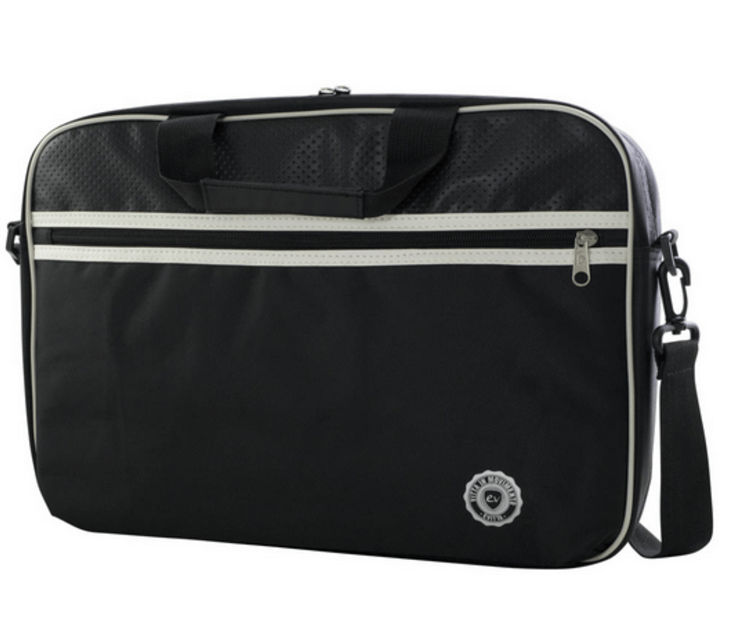 Maletín para portátil - E-vitta Retro Bag, negro, interior acolchado