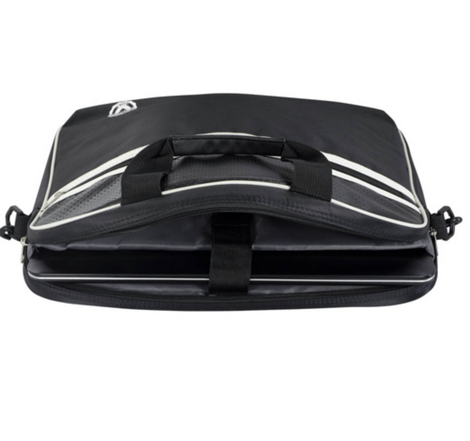 Maletín para portátil - E-vitta Retro Bag, negro, interior acolchado