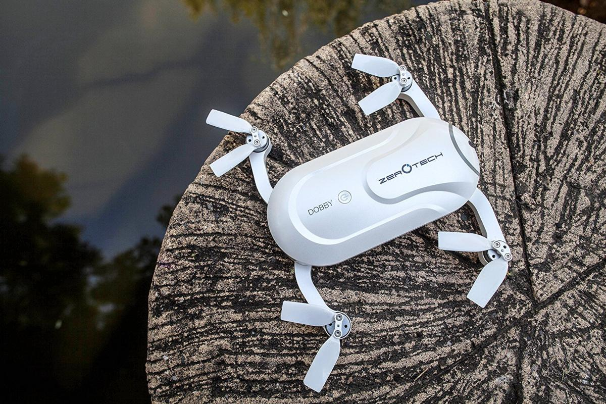 Mini Dron - Zerotech Dobby, Cámara 4K, 100 metros, Autonomía 9 minutos, Blanco