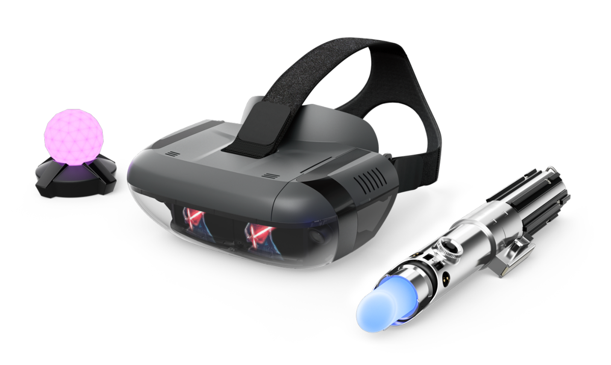 Lenovo Star Wars jedi challenge gafas realidad aumentada pack vr mirage ar headset mando espada virtual baliza