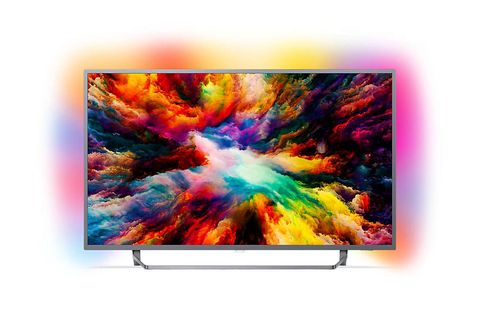 TV LED 55-Philips 55PUS7303/12, UHD 4K, Ambilight 3 lados, P5, HDR Plus,  Quad Core