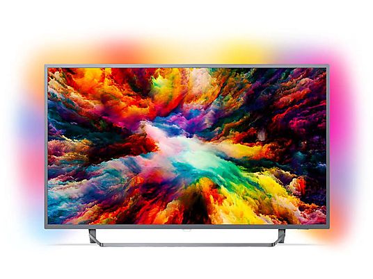 TV LED 55"-Philips 55PUS7303/12, UHD 4K, Ambilight 3 lados, P5, HDR Plus, Quad Core, Pixel Precise