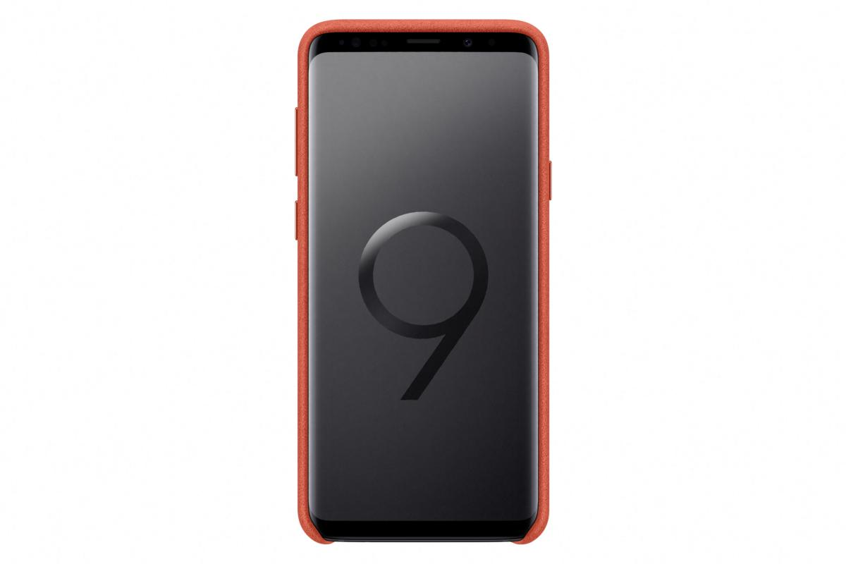 Funda- Samsung Alcántara , para Samsung Galaxy S9 Plus, Rojo