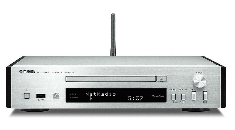 Reproductor en red - Yamaha CD-NT670D, Lector CD, WiFi, Bluetooth, MusicCast, USB, DAB+, Plata