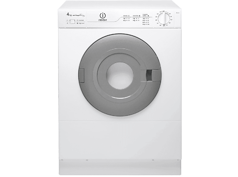 Secadora - Indesit IS41V, Libre instalación, 4kg, 12+1 programas, Clase C