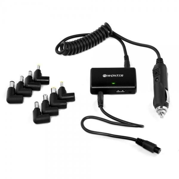 Adaptador coche - Woxter PE26-104, 70W, Cargador, 8 conectores, Negro
