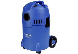 Aspirador sin bolsa - Nilfisk Buddy II 18, Potencia 1200 W, 18 l, 74 dB, De líquidos y solidos, Azul