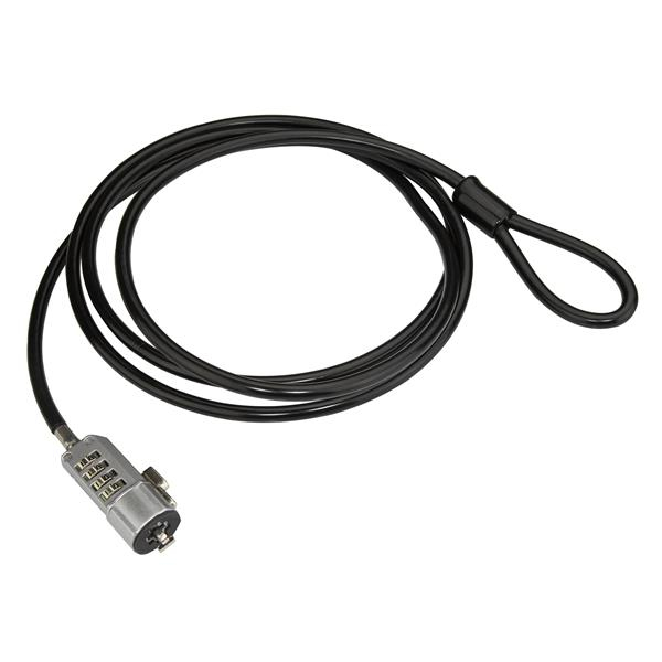 Candado de PC - StarTech.com LTLOCK Candado con 4 Dígitos de Combinación para Ordenador Portátil