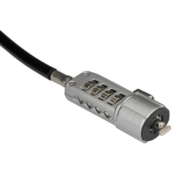 Candado de PC - StarTech.com LTLOCK Candado con 4 Dígitos de Combinación para Ordenador Portátil