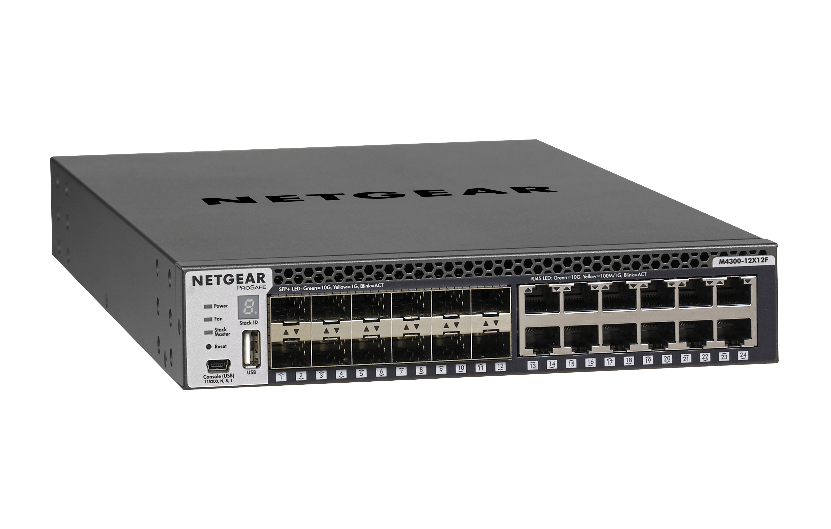 Switch - Netgear M4300-12X12F, Gestionado L2/L3, 10G Ethernet (100/1000/10000), 1U